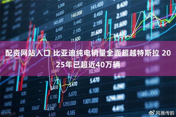 配资网站入口 比亚迪纯电销量全面超越特斯拉 2025年已超近40万辆